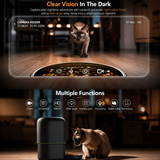 Smart Automatic Pet Feeder with Camera
