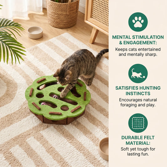 Cat Puzzle Toy Felt Puzzle Box