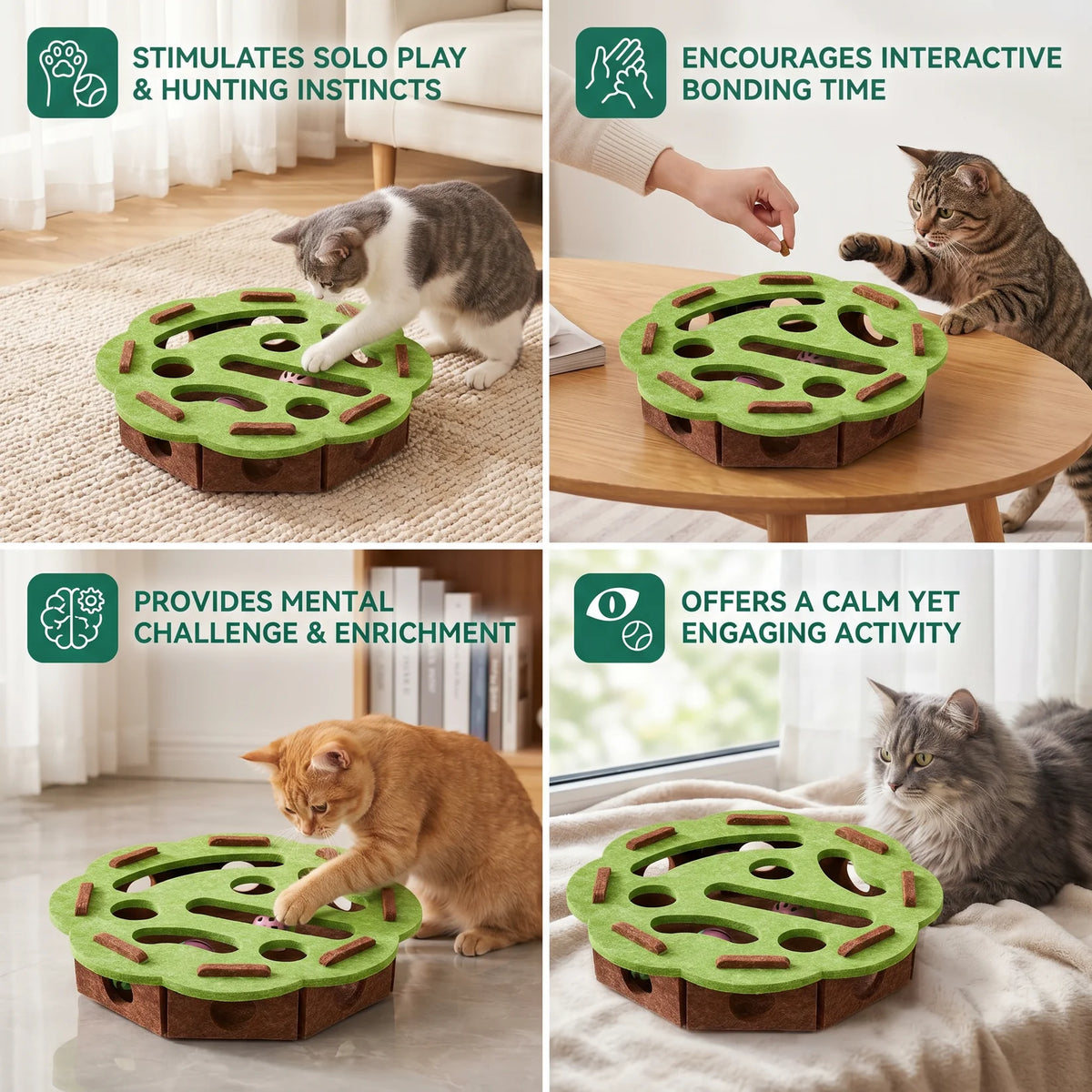 Cat Puzzle Toy Felt Puzzle Box