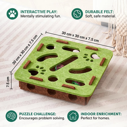 Cat Puzzle Toy Felt Puzzle Box